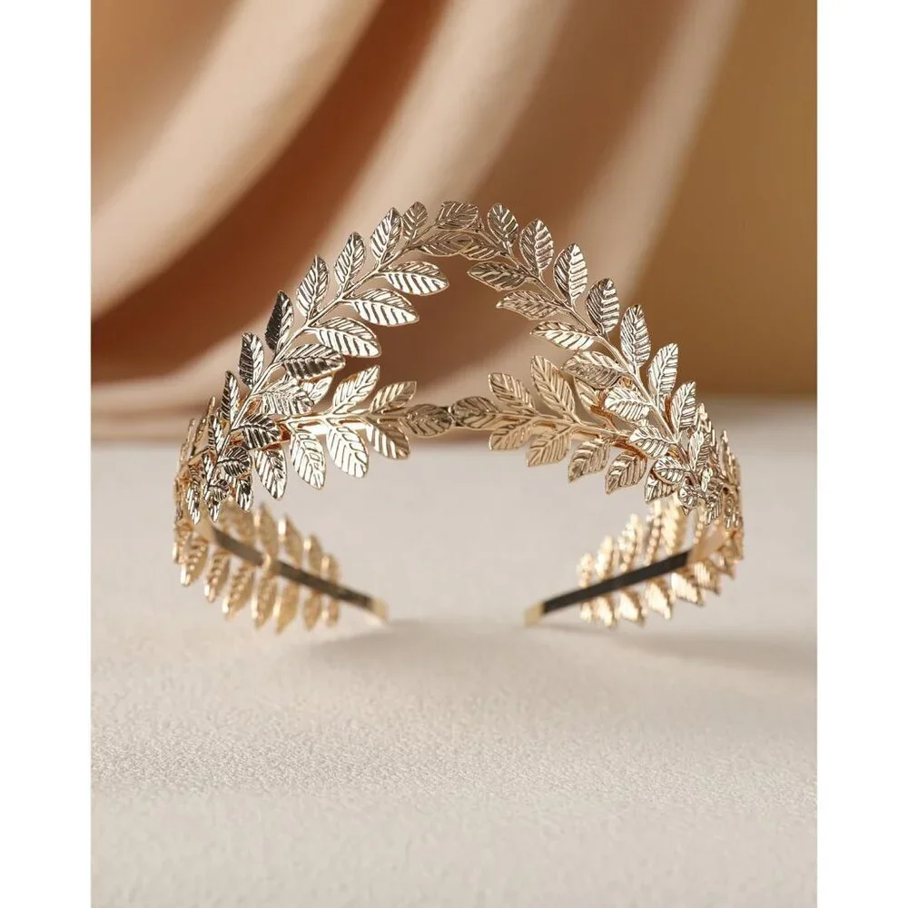 Greek Goddess Costume Accessories Set 12 pcs Leaf Crown Jewelry For Women